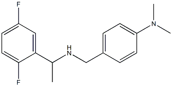 4-({[1-(2,5-difluorophenyl)ethyl]amino}methyl)-N,N-dimethylaniline 结构式