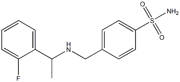 4-({[1-(2-fluorophenyl)ethyl]amino}methyl)benzene-1-sulfonamide