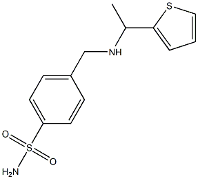 4-({[1-(thiophen-2-yl)ethyl]amino}methyl)benzene-1-sulfonamide|