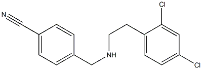 4-({[2-(2,4-dichlorophenyl)ethyl]amino}methyl)benzonitrile 化学構造式