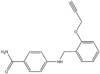4-({[2-(prop-2-yn-1-yloxy)phenyl]methyl}amino)benzamide|