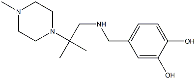4-({[2-methyl-2-(4-methylpiperazin-1-yl)propyl]amino}methyl)benzene-1,2-diol Structure