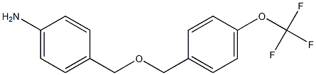 4-({[4-(trifluoromethoxy)phenyl]methoxy}methyl)aniline Struktur