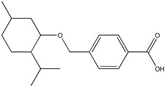 4-({[5-methyl-2-(propan-2-yl)cyclohexyl]oxy}methyl)benzoic acid Structure