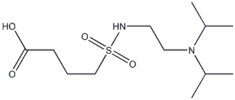 4-({2-[bis(propan-2-yl)amino]ethyl}sulfamoyl)butanoic acid Structure