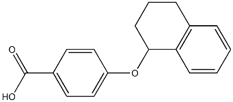4-(1,2,3,4-tetrahydronaphthalen-1-yloxy)benzoic acid Struktur