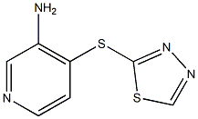 4-(1,3,4-thiadiazol-2-ylsulfanyl)pyridin-3-amine 化学構造式
