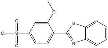 4-(1,3-benzothiazol-2-yl)-3-methoxybenzenesulfonyl chloride Structure