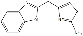 4-(1,3-benzothiazol-2-ylmethyl)-1,3-thiazol-2-amine Struktur