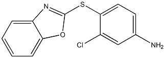 4-(1,3-benzoxazol-2-ylsulfanyl)-3-chloroaniline,,结构式