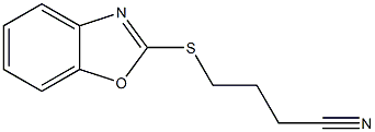 4-(1,3-benzoxazol-2-ylsulfanyl)butanenitrile Structure