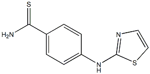 4-(1,3-thiazol-2-ylamino)benzene-1-carbothioamide,,结构式