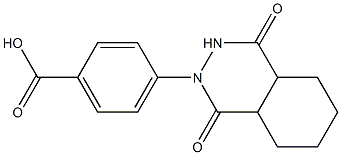 4-(1,4-dioxooctahydrophthalazin-2(1H)-yl)benzoic acid Structure