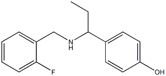 4-(1-{[(2-fluorophenyl)methyl]amino}propyl)phenol 结构式