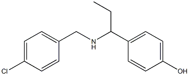 4-(1-{[(4-chlorophenyl)methyl]amino}propyl)phenol