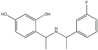  4-(1-{[1-(3-fluorophenyl)ethyl]amino}ethyl)benzene-1,3-diol