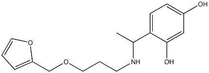 4-(1-{[3-(furan-2-ylmethoxy)propyl]amino}ethyl)benzene-1,3-diol
