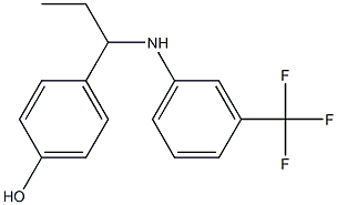 4-(1-{[3-(trifluoromethyl)phenyl]amino}propyl)phenol