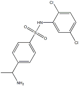 4-(1-aminoethyl)-N-(2,5-dichlorophenyl)benzene-1-sulfonamide|