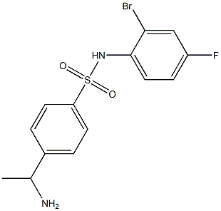 4-(1-aminoethyl)-N-(2-bromo-4-fluorophenyl)benzene-1-sulfonamide