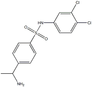 4-(1-aminoethyl)-N-(3,4-dichlorophenyl)benzene-1-sulfonamide