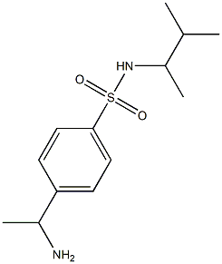 4-(1-aminoethyl)-N-(3-methylbutan-2-yl)benzene-1-sulfonamide|