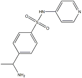 4-(1-aminoethyl)-N-(pyridin-4-yl)benzene-1-sulfonamide Structure