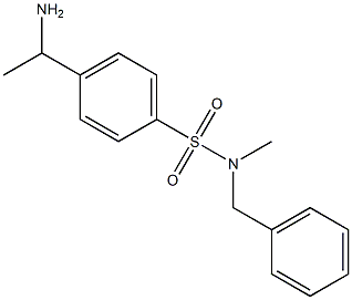 4-(1-aminoethyl)-N-benzyl-N-methylbenzene-1-sulfonamide Structure