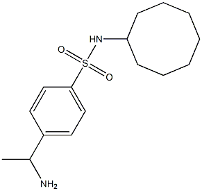 4-(1-aminoethyl)-N-cyclooctylbenzene-1-sulfonamide