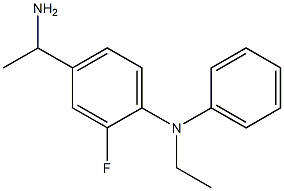4-(1-aminoethyl)-N-ethyl-2-fluoro-N-phenylaniline Structure