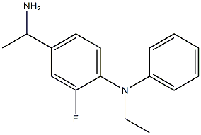 4-(1-aminoethyl)-N-ethyl-2-fluoro-N-phenylaniline 结构式