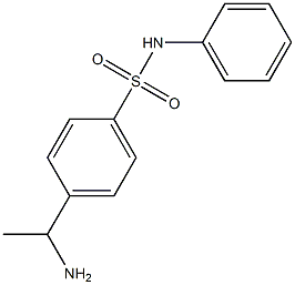 4-(1-aminoethyl)-N-phenylbenzene-1-sulfonamide Structure