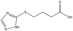 4-(1H-1,2,4-triazol-5-ylsulfanyl)butanoic acid,,结构式