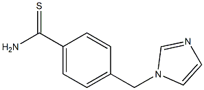 4-(1H-imidazol-1-ylmethyl)benzenecarbothioamide,,结构式