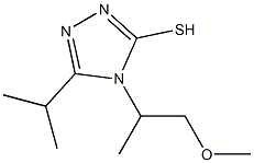 4-(1-methoxypropan-2-yl)-5-(propan-2-yl)-4H-1,2,4-triazole-3-thiol Structure