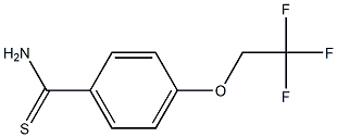 4-(2,2,2-trifluoroethoxy)benzenecarbothioamide,,结构式