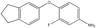4-(2,3-dihydro-1H-inden-5-yloxy)-3-fluoroaniline Structure