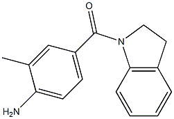 4-(2,3-dihydro-1H-indol-1-ylcarbonyl)-2-methylaniline,,结构式