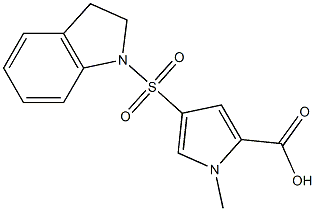 4-(2,3-dihydro-1H-indol-1-ylsulfonyl)-1-methyl-1H-pyrrole-2-carboxylic acid