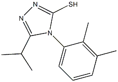 4-(2,3-dimethylphenyl)-5-(propan-2-yl)-4H-1,2,4-triazole-3-thiol 结构式