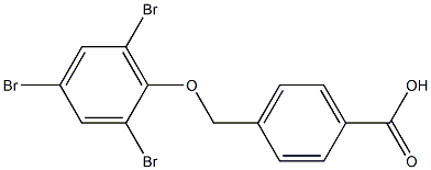 4-(2,4,6-tribromophenoxymethyl)benzoic acid Structure