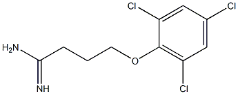 4-(2,4,6-trichlorophenoxy)butanimidamide Struktur