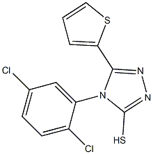 4-(2,5-dichlorophenyl)-5-(thiophen-2-yl)-4H-1,2,4-triazole-3-thiol Structure