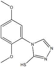 4-(2,5-dimethoxyphenyl)-4H-1,2,4-triazole-3-thiol,,结构式
