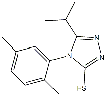 4-(2,5-dimethylphenyl)-5-(propan-2-yl)-4H-1,2,4-triazole-3-thiol Structure