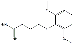 4-(2,6-dimethoxyphenoxy)butanimidamide Structure