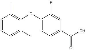 4-(2,6-dimethylphenoxy)-3-fluorobenzoic acid Structure