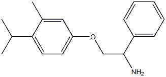 4-(2-amino-2-phenylethoxy)-2-methyl-1-(propan-2-yl)benzene Structure
