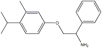 4-(2-amino-2-phenylethoxy)-2-methyl-1-(propan-2-yl)benzene 化学構造式