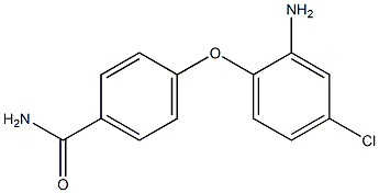 4-(2-amino-4-chlorophenoxy)benzamide 结构式